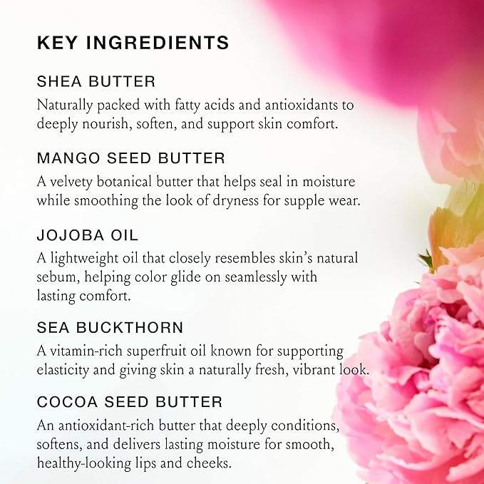 Boomstick Peony Pink ™ - Multistick for Cheeks & Lips - Vegan, Cream Blush Stick & Lipstick - Makeup for Older Women & Mature Skin Boom Stick By Cindy Joseph