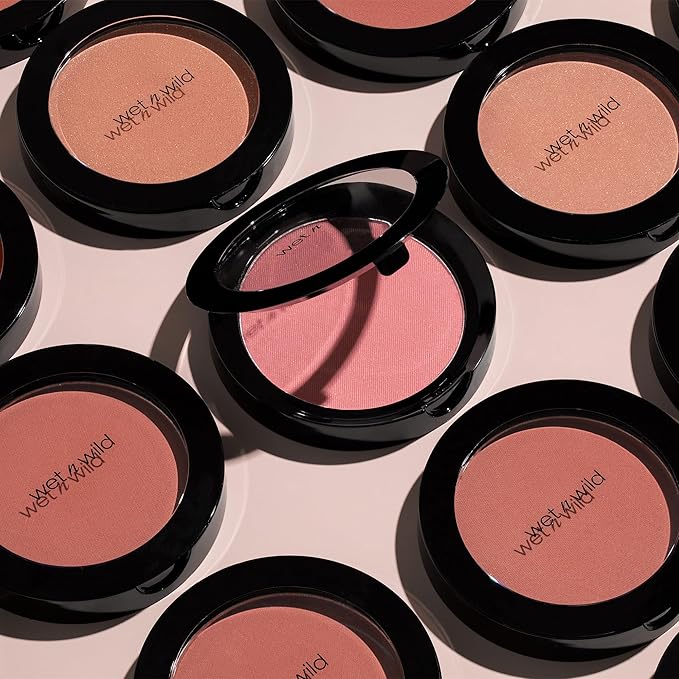 wet n wild Color Icon Blush, Effortless Matte Natural Sheer Glow & Seamless Blend, Luxuriously Infused Smooth Jojoba Oil, Cruelty-Free & Vegan - Pinch Me Pink