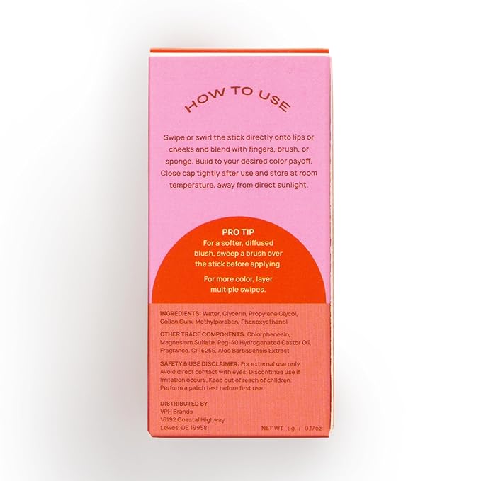 Mei Apothecary Bounce & Blush Jelly Blusher Stick, Black Honey Blush for Cheeks and Lips, Buildable Dewy