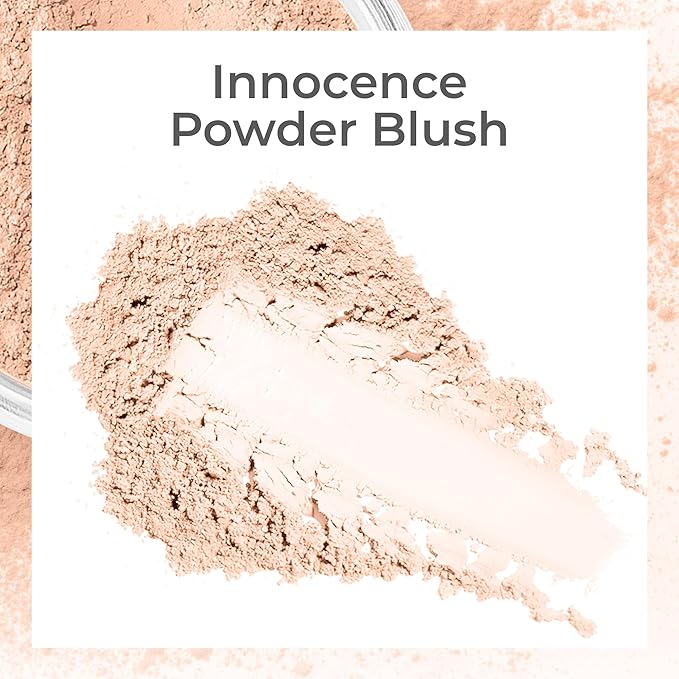 (20gms) Innocence Shade Blush by SweetFace Minerals, Peachy Pink for Cheeks, Highlighter for Peachy Glow, Waterproof Matte Finish Make up Blush for Girls, Blusher for Cheeks