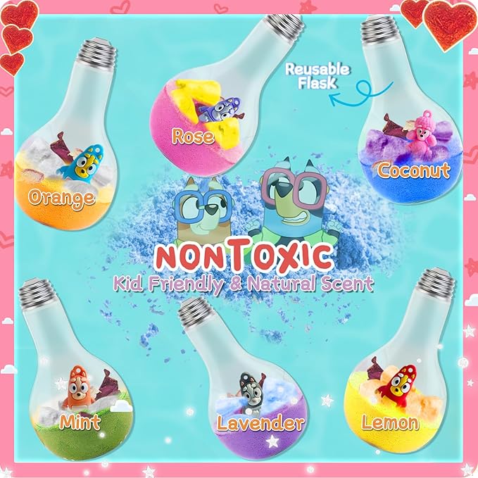 Bath Bombs for Kids: Organic Bath Bombs with Toys Inside for Dry Skin Moisturize, Kids Bath Toys & Scientific Toys, Dried Rose Petals with Eruption of Foams, Bath Fun Potions Kits Gift Set