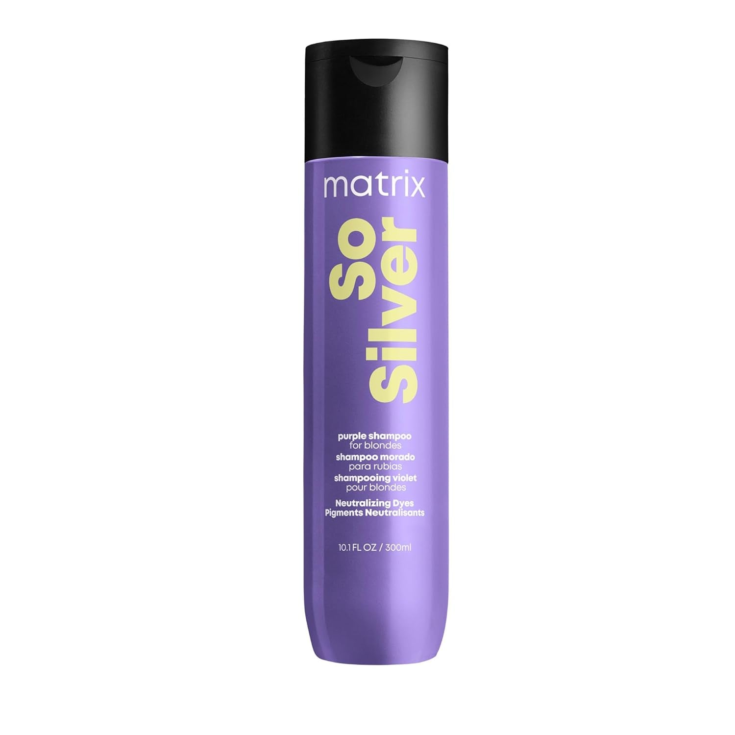 so Silver Purple Shampoo - Neutralizes Yellow Tones, Color Depositing, Brightening & Toning, for Color Treated, Blonde, Grey, White and Platinum Hair, Vegan