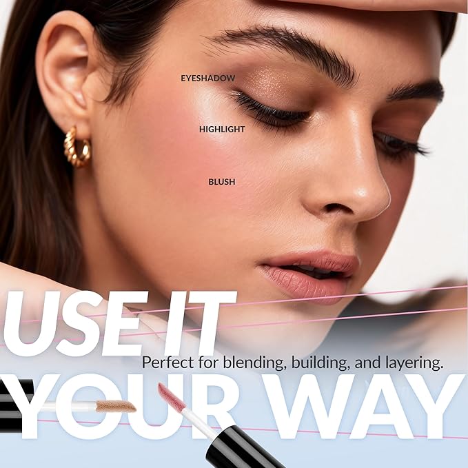 BEPHOLAN Nude Liquid Eyeshadow With Subtle Shimmer.Waterproof,Long-Lasting, Neutral Naked Smooth Creamy Eyeshadow Lightweight(Iceland Mist 06#)