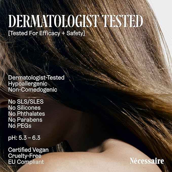 Nécessaire Rosemary Shampoo With Pump | Multi-Protein Strengthening Shampoo For Thinning Hair. For Women + Men. Good For All Hair Types/Textures. Color-Safe. 500 ml / 16.9 oz