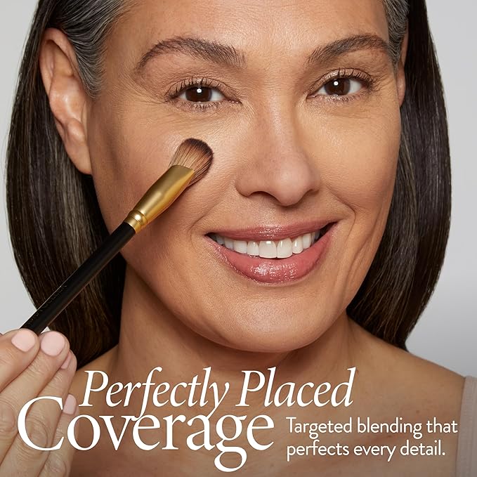 LAURA GELLER NEW YORK Cosmetic Professional Makeup Brushes - Cruelty-Free - 17 Angled Precision Concealer Brush