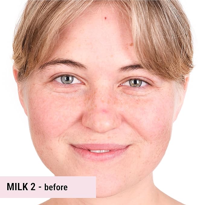 The Good Mineral Loves-You-Back 3in1 Mineral Powder Foundation (MILK 2) | Designed for Rosacea, Acne-Prone, Sensitive Skin | 3IN1 Concealer, Powder + Foundation | Non-Caking, Non-Drying