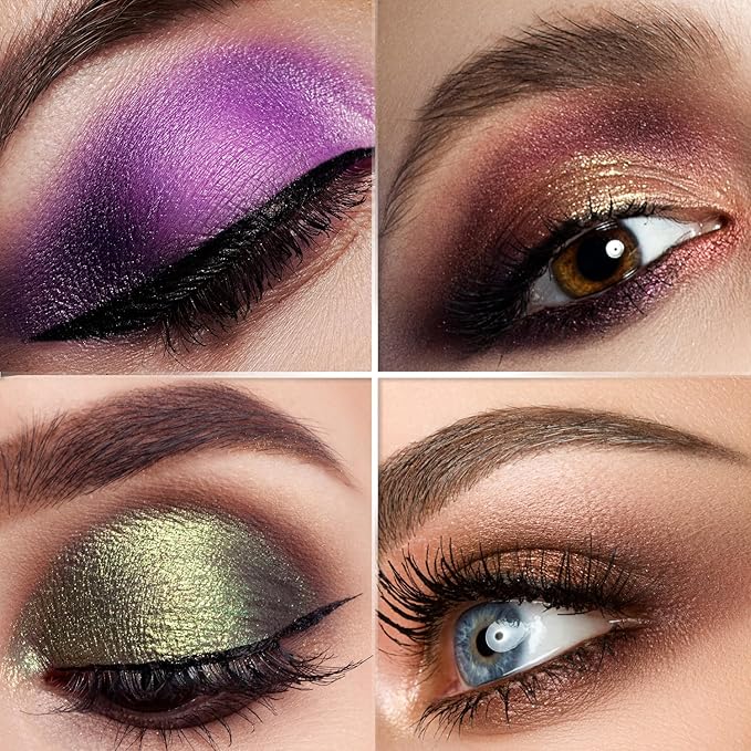 Profusion Cosmetics Minimalist 35 Shade Eyeshadow Palette - Blendable Natural Shades in Matte, Shimmer and Glitter Finishes for Mesmerizing Looks, Vegan & Cruelty-Free Makeup