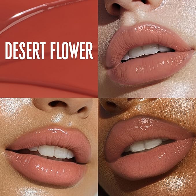 Queen Musia Skincare Supercharged Tinted Hydrabalm –– Hydrating & Nourishing, Instant Shine, Enriched with Vitamins & Hyaluronic Acid, Blurring & Soothing, Vegan & Cruelty-free (DESERT FLOWER)