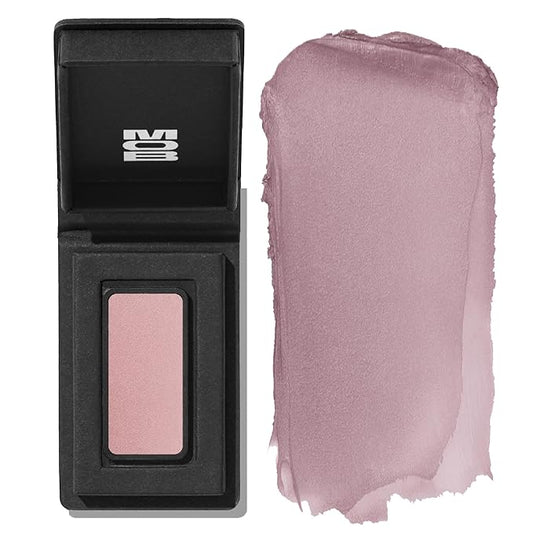 MOB Beauty Cream Clay Eyeshadow M111 – Lavender Stone | Skincare-Infused, Vegan, Blendable Cream-to-Velvet Finish, Buildable Pigment, Clean Eyeshadow in Sustainable, Biodegradable Compact