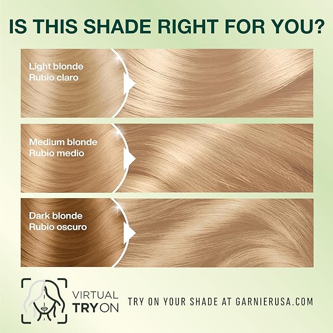 Garnier Nutrisse Ultra Crème Hair Color, Permanent Hair Dye with 100% Gray Coverage, Vegan & Cruelty-Free, 90 Light Natural Blonde (Macadamia), 2 Count