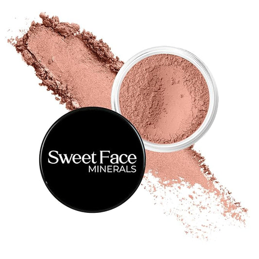 (5gms) Passion Shade Blush by SweetFace Minerals, Dark Pink Blush for Cheeks, Highlighter for Pink Glow, Waterproof Matte Finish, Blusher for Cheeks