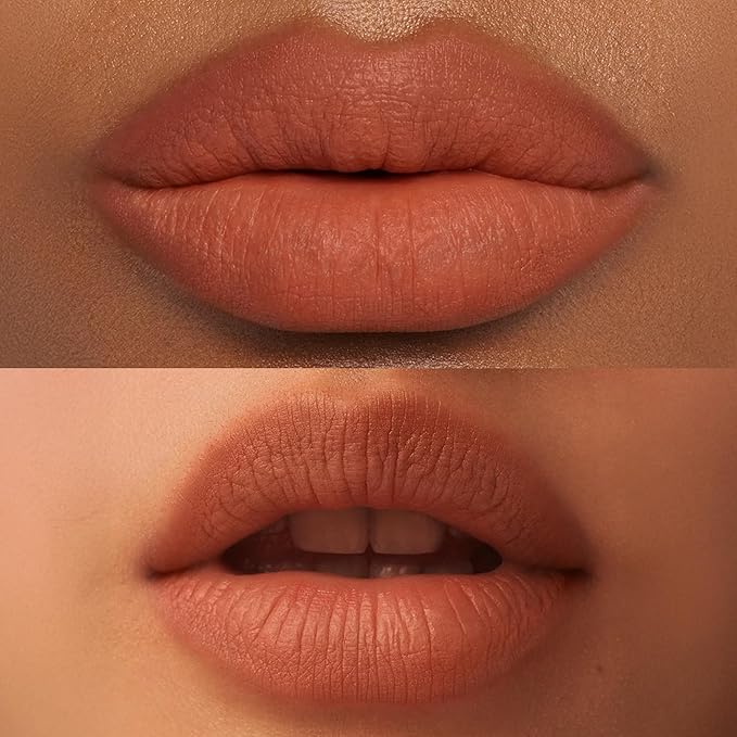 about-face Blur Matte Lip Plump – Soft-Matte Liquid Lipstick with Plumping Effect – Hydrating, Vegan, Cruelty-Free, Clean Beauty – 0.2 oz (Side-Eye - Nude Pink)