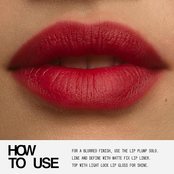 about-face Blur Matte Lip Plump – Soft-Matte Liquid Lipstick with Plumping Effect – Hydrating, Vegan, Cruelty-Free, Clean Beauty – 0.2 oz (Petit Rouge - Nude Brown)