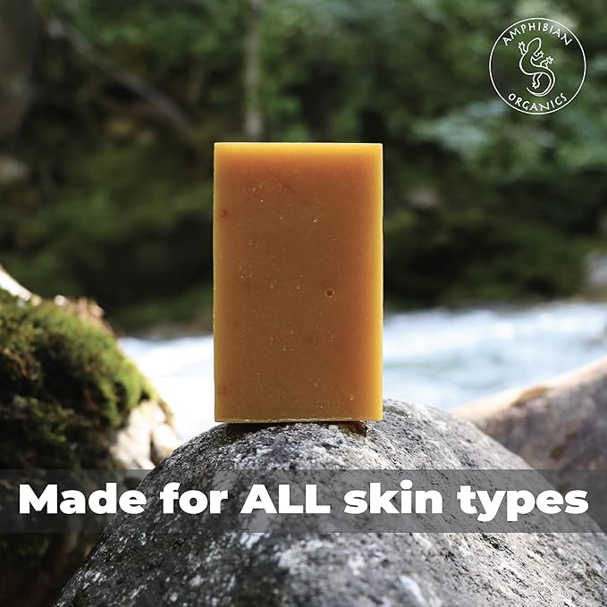 Turmeric Kojic Acid Soap Bar with Coconut Oil, Shea Butter & Essential Oils – Handcrafted in USA, Vegan Natural Face & Body Bar for All Skin Types, 4oz