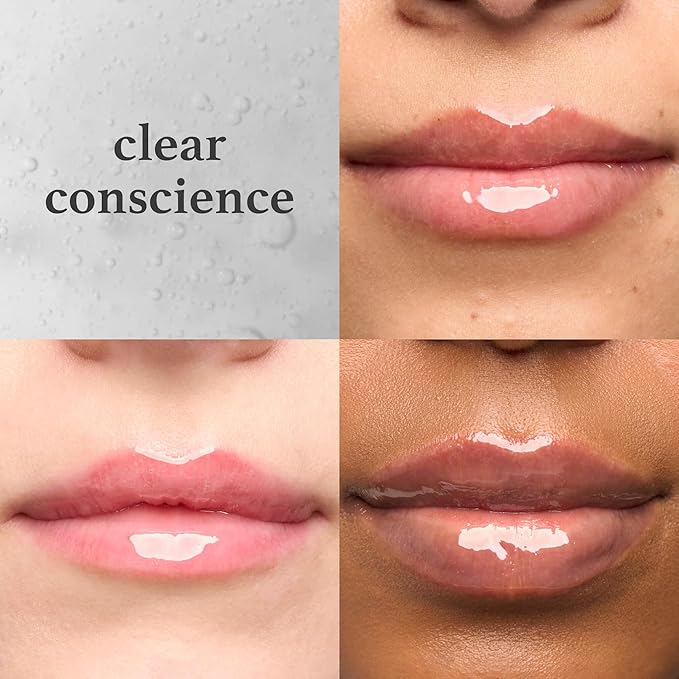 Julep So Plush Glossy Lip Oil – Hydrating Lip Tint with Apricot, Avocado & Jojoba Oils – Non-Sticky Shine, Moisturizing Lip Gloss for Soft, Nourished Lips – Vegan & Cruelty-Free (04 Clear Conscience)