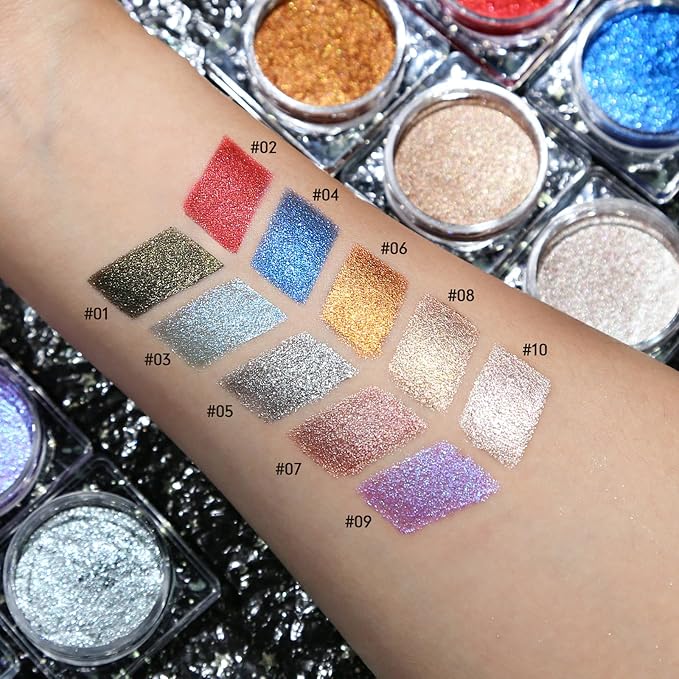 Cream Rose Gold Shimmer Eyeshadow Bright Richly Pigmented, Long Wear Intense Gold Glitter Creme Eye Shadow, Waterproof Ultra-Blendable Champagne Sombras de Ojos Makeup, Cruelty-Free & Vegan, 08#