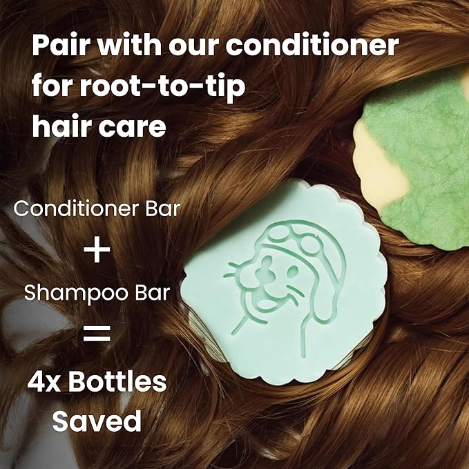 Otter co. Tea Tree & Rosemary Volumizing Conditioner Bar – Castor & Olive Oil, Zinc, Vegan, Hydrating, Sulfate Free & Non Toxic – Men & Women Bar Conditioner for Travel, All Hair Types, Made in USA
