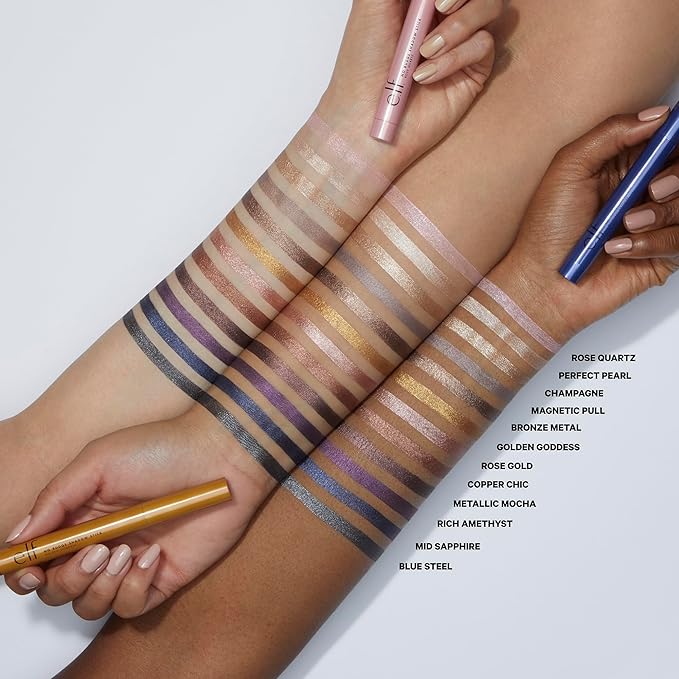 e.l.f. No Budge Shadow Stick, Longwear, Smudge-Proof Eyeshadow, Twist-up Design & Built-in Sharpener, Vegan & Cruelty-Free, Copper Chic