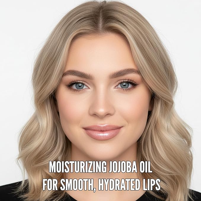 Mynena Crystal-Clear Icy Silver Shimmer Lip Gloss Non-Sticky Clear Filled with Iridescent Sparkles | Lightweight Lip Topper | Demi-Sheer Lipgloss from Cosplay to Everyday Glam | Aila