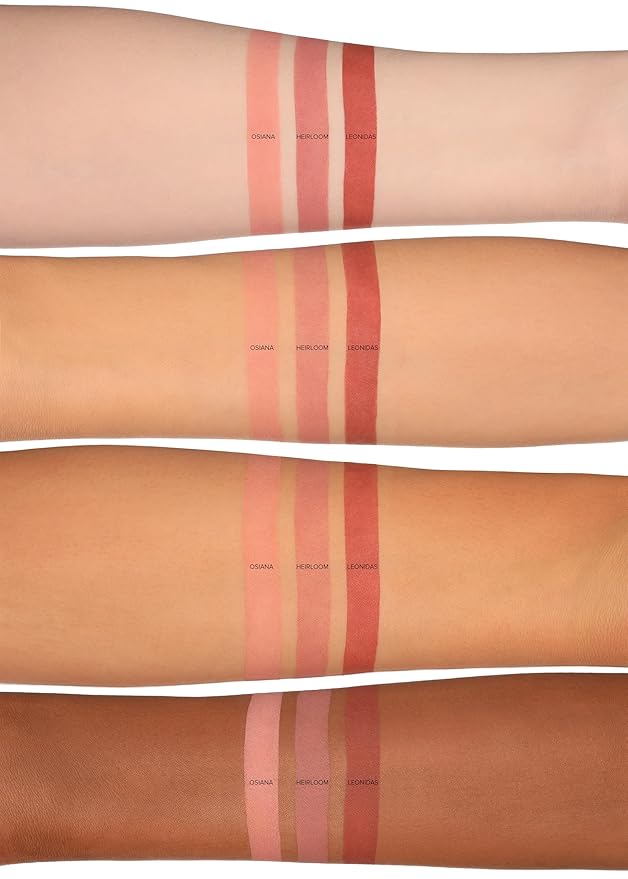 Whats Up Beauty - 3 Rosehippity Matte Liquid Blushes (Osiana, Heirloom, Leonidas) Clean Cruelty Free Vegan Skin-Loving Ingredients Cheek Makeup