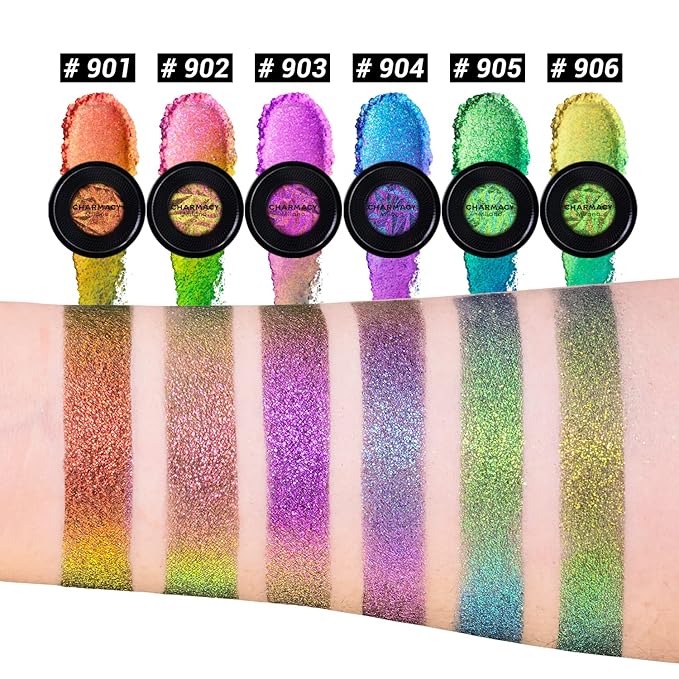 CHARMACY Duochrome Eyeshadow, Insane Shifters Chameleon Eyeshadow, Creates High-Impact, Metallic Eye Looks, 100% Vegan and Cruelty Free (Chameleon-#903, 0.05 Ounce (Pack of 1))