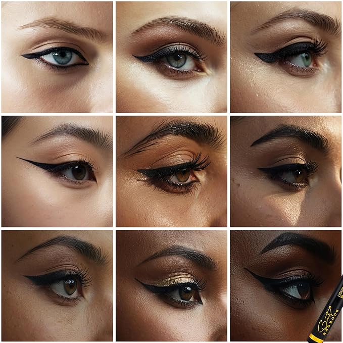 Liquid Black Eyeliner - Waterproof, Smear-Resistant (LEL-1), Vegan, Cruelty-Free