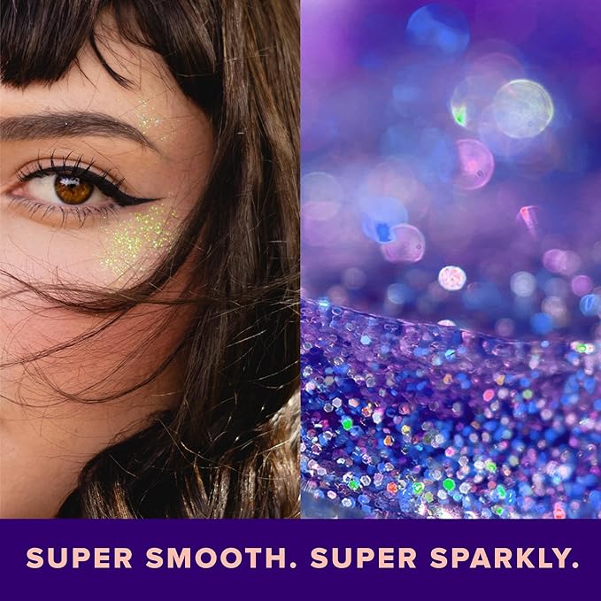 UNICORN SNOT Holographic Face Glitter & Body Glitter Gel | Hair Glitter, Vegan & Cruelty-Free, 1.7 oz Purple Glitter (UV)