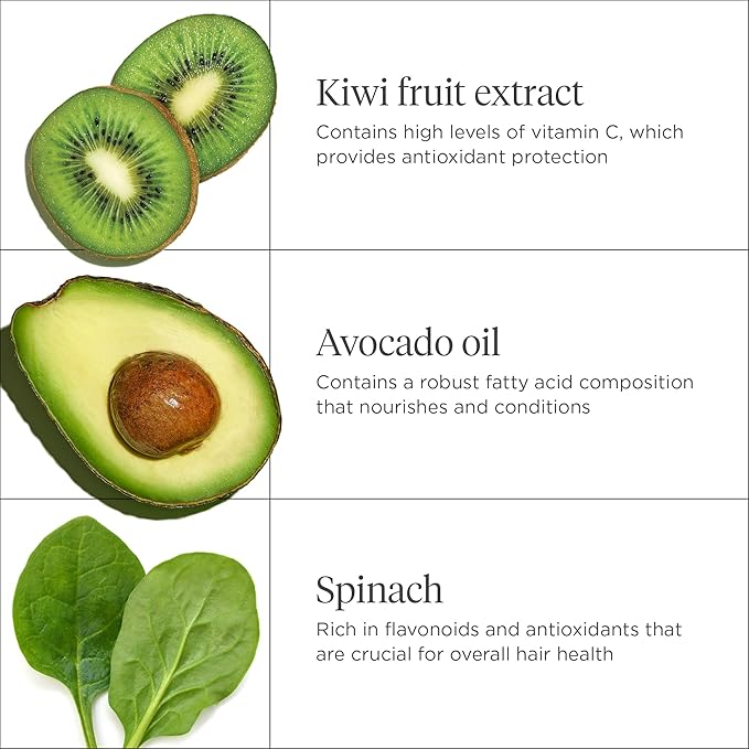 Briogeo Superfoods Avocado + Kiwi Mega Moisture Mask, Protein-Free, Deep Hydration, Enhance Shine, Moisturizing Mask for Dry Hair, Lock In Moisture, Vegan, Cruelty-Free, 2 fl oz