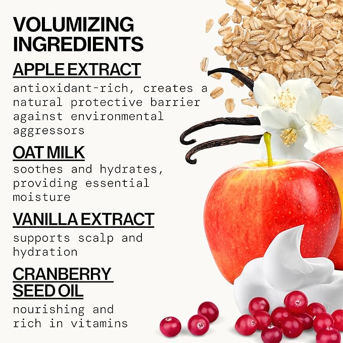 Pacifica Hair Mousse - Vanilla Oat Milk – Light Hold for Soft Volume & Hydration with Touchable Hold, Delightful Vanilla Scent, Vegan & Cruelty-Free, 5 fl oz