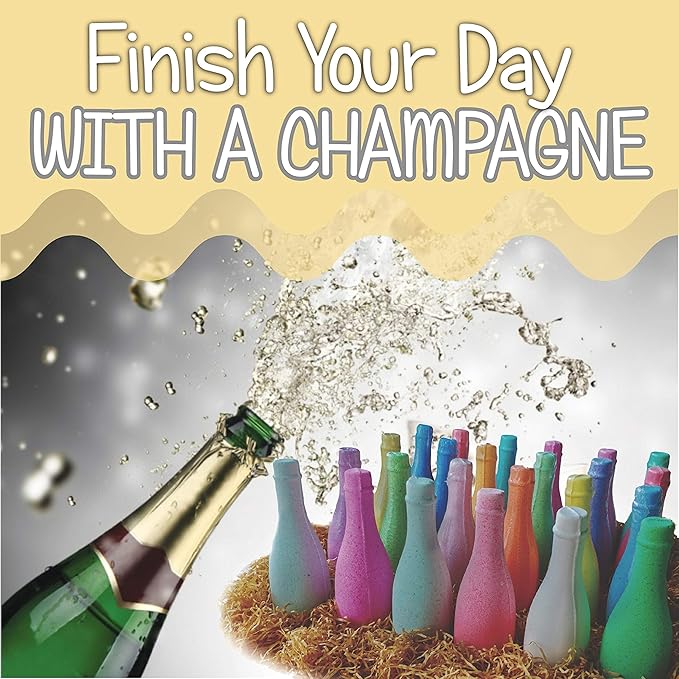 New Year Bath Bombs Gift Set. Wine Favors 2026 Party Favors for Adults. Dry Skin Moisturize Bath Balls Individually Wrapped Bath Bombs for Women & Men. 24 Wine & Champagne Bottles Party Favors.