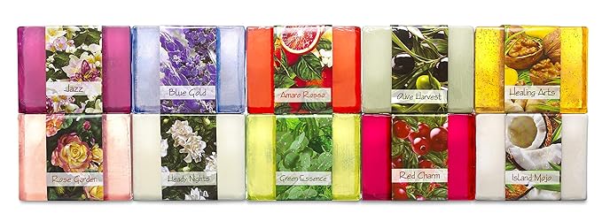 Glycerin Bar Soap Set of 10#2 - Natural, Vegan-Friendly, Hypoallergenic - Moisturizing and Hydrating with 100% Vegetable Glycerin - Sulfate-Free, Paraben-Free, Chemical-Free - 4.5 oz Each