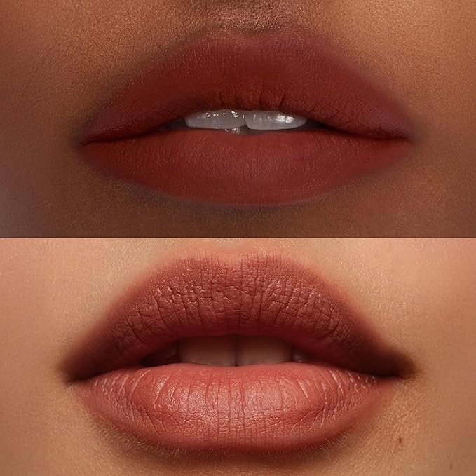 about-face Blur Matte Lip Plump – Soft-Matte Liquid Lipstick with Plumping Effect – Hydrating, Vegan, Cruelty-Free, Clean Beauty – 0.2 oz (Opulent - Rich Mahogany)