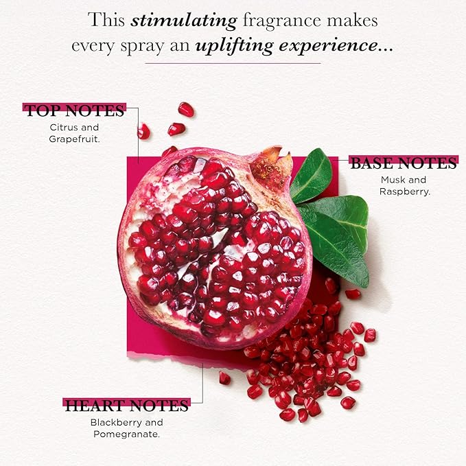 Solinotes Pomegranate Body Mist–Alcohol-Free, Long-Lasting Fragrance Spray with Pomegranate, Fruity Citrus Scent – Clean, Cruelty-Free Hair & Body Perfume Spray for Women (8.45 Fl Oz)