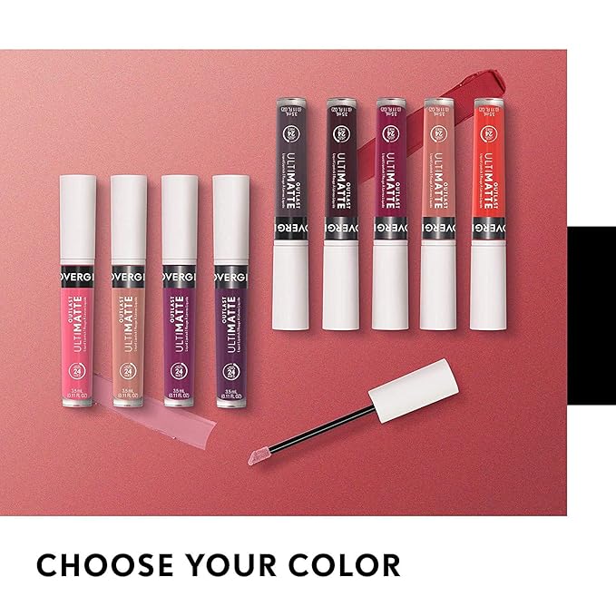 COVERGIRL Outlast Ultimatte One Step Liquid Lip Color, Rose, Yay, Rose, 0.12 Fl Ounce, Yay, Rosé 115 (99350047205)
