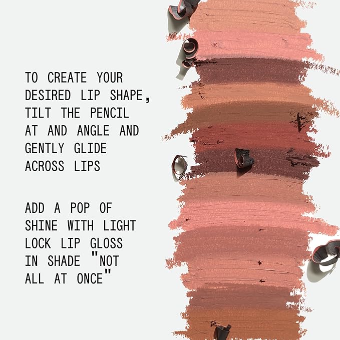 about-face Matte Fix Lip Pencil Cradled – Long-Wear, Creamy Matte Lip Liner with Hyaluronic Acid & Vitamins C & E – Vegan, Cruelty-Free, Clean Beauty – 0.042 oz (Rose Beige)