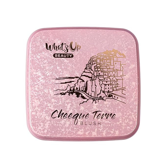 Whats Up Beauty - Cheeque Terre Blush - Shade 20 Serene Siena Clean Cruelty Free Vegan Natural Made in Italy Niacinamide Hyaluronic Acid Actives Cheek Makeup