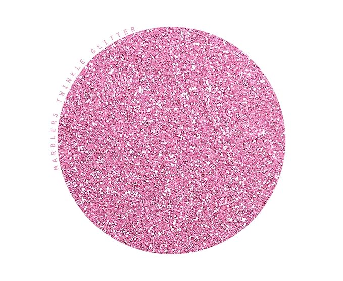 MARBLERS Twinkle Face & Body Glitter [Flamingo] 0.18oz (5g) | Fine | Non-Toxic | Vegan | Cruelty-Free | Festival, Rave & Party Makeup | Eye, Hair, Nail Polish, Eyeshadow | Nail Art | Gel Nail