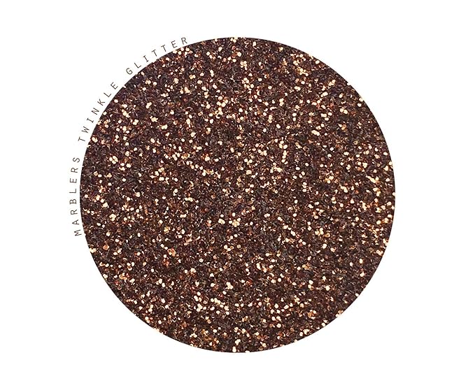 MARBLERS Twinkle Face & Body Glitter [Pecan] 0.18oz (5g) | Fine | Non-Toxic | Vegan | Cruelty-Free | Festival, Rave & Party Makeup | Eye, Hair, Nail Polish, Eyeshadow | Nail Art | Gel Nail