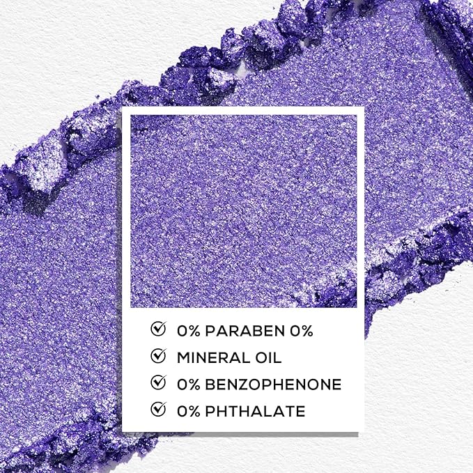 MAKI YIKA Dark Purple Crème Eyeshadow Single, Shimmer Cream Lavender Eye Shadow palette for Women, Color Stay Long Lasting Waterproof Eye Makeup Monochrome Eyeshadows,#16