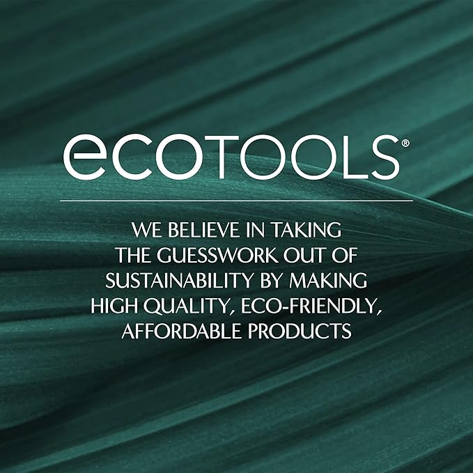 EcoTools Volumizing Round Hairbrush, Achieve Full Blow Out, Heat Resistant For Easy Blow Drying, Vegan Bristles Tame Frizz & Smooth Hair, Made With Renewable Bamboo, Cruelty-Free, 1 Count