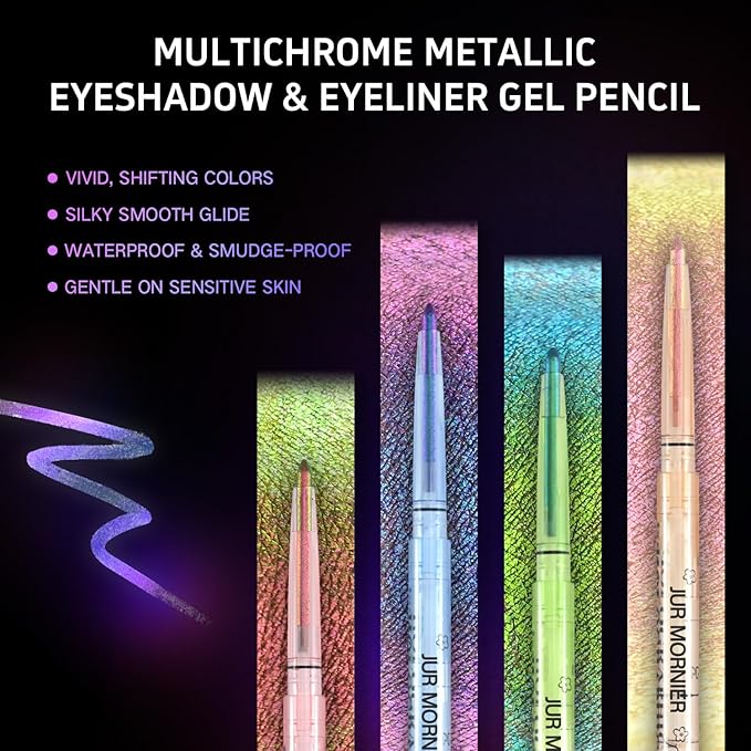 Multichrome Eyeliner Gel Pencil,Waterproof Long-Lasting Vegan Cruelty Free Eye Liner,Shifting Colors Eyeliner Pen (EL-05)
