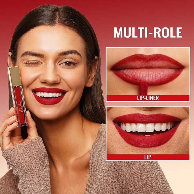 Oulac Brown Lipstick Matte for Women Long Lasting Lip Stain, Smudgeproof Liquid Lipsticks Waterproof, Transferproof, Vegan & Cruelty-Free Lip Color M27 Chocolate Brown