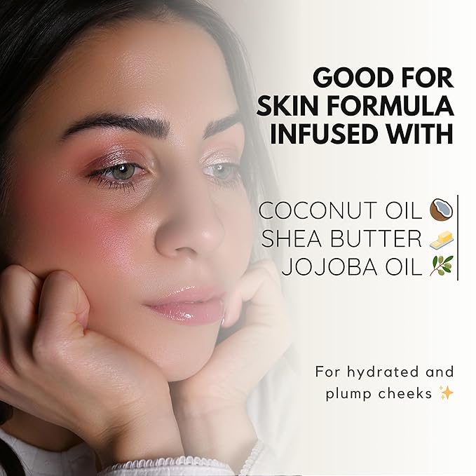 Stellar Cheeks Cream Blush, Long-lasting, Lightweight Formula for Cheeks, Lips & Eyes, Infused with Coconut & Jojoba, Scarlet Ember