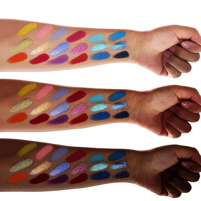 18 color eyeshadow palette,vegan eye shadow with special colors eyeshadow cosmetic Matte duochrome eyeshadow (make up-1)