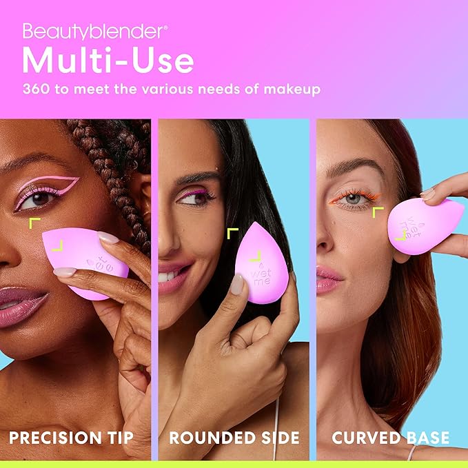 Beautyblender® | Wave Beauty Blender Makeup Sponge, Super-Soft Foam Easily Blends Foundations, Powders & Creams, Made in USA, Reusable, Washable, Streak Free Application, Vegan, Cruelty Free
