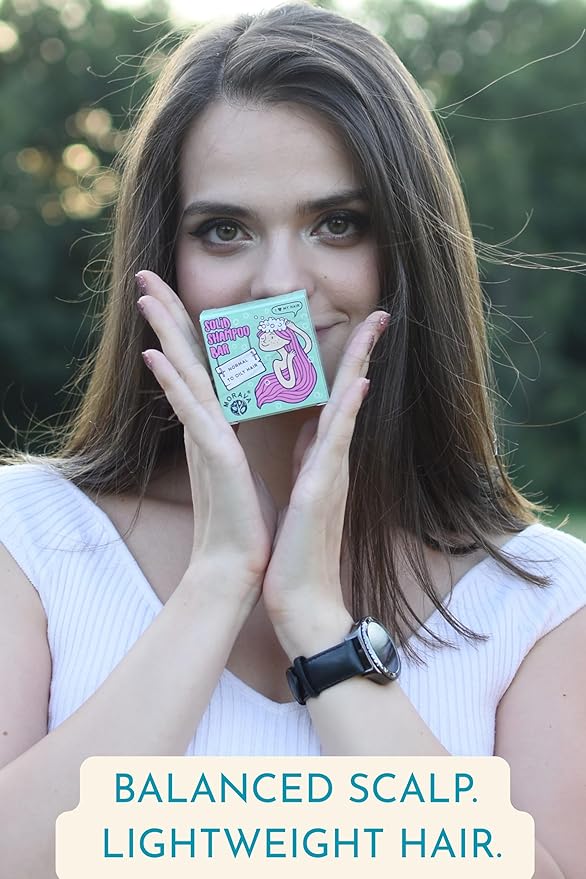 Morava Clarifying Clay Shampoo Bar – Removes Product Buildup & Excess Oil, Sulfate-Free Deep Cleanse for Fine & Thin Hair, Vegan – 2.82 oz