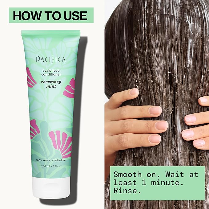 Rosemary Mint Scalp Care Shampoo & Conditioner Set – Clean Vegan Shampoo & Conditioner for Oily Or Flaky Scalp (All Hair Types), A Balanced, Soothed Scalp, No Silicones or Parabens