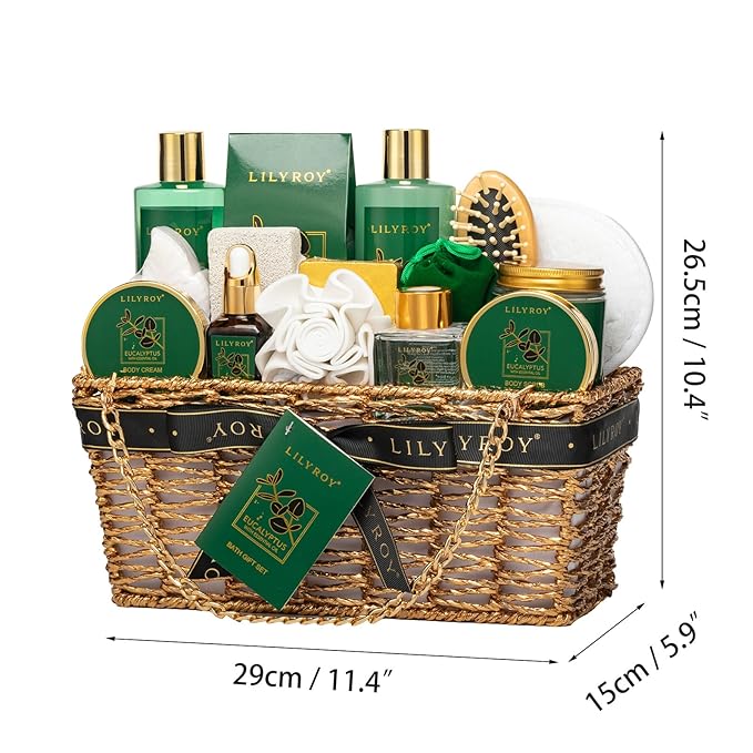 18-Piece Mothers Day Gifts for Women - Luxury Spa Gift Basket Set Bath and Body Care Kit for Men | Gift for Valentines Day Fathers Day Birthday Christmas Gifts Great for Holidays & Special Occasions