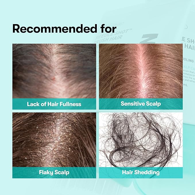 VT COSMETICS PDRN Reedle Shot Brush Hair Serum, Cooling & Refreshing Scalp Care with Vegan PDRN, Caffeine & Spicule Complex, Lightweight & Non-Greasy Daily Scalp Solution, 3.38 fl oz / 100 mL