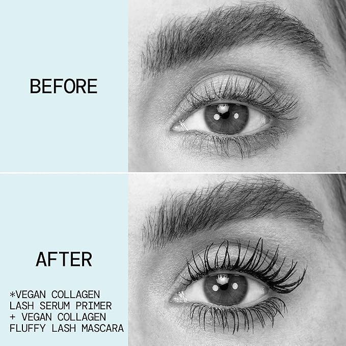 Pacifica Vegan Collagen Eye Lash Serum & Clear Mascara Primer – Conditioning Vitamin B & E Formula for Longer, Fuller Lashes, Eyelash Makeup Cruelty-Free Clean Ophthalmologist Tested